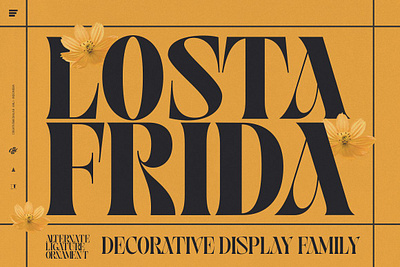 Losta Frida - Decorative family classic classy classy logo display font display type fashion font fashion serif font fashionable font hipster font logo losta frida decorative family modern font modern retro modern sans modern serif modern unique font psychedelic retro vintage website
