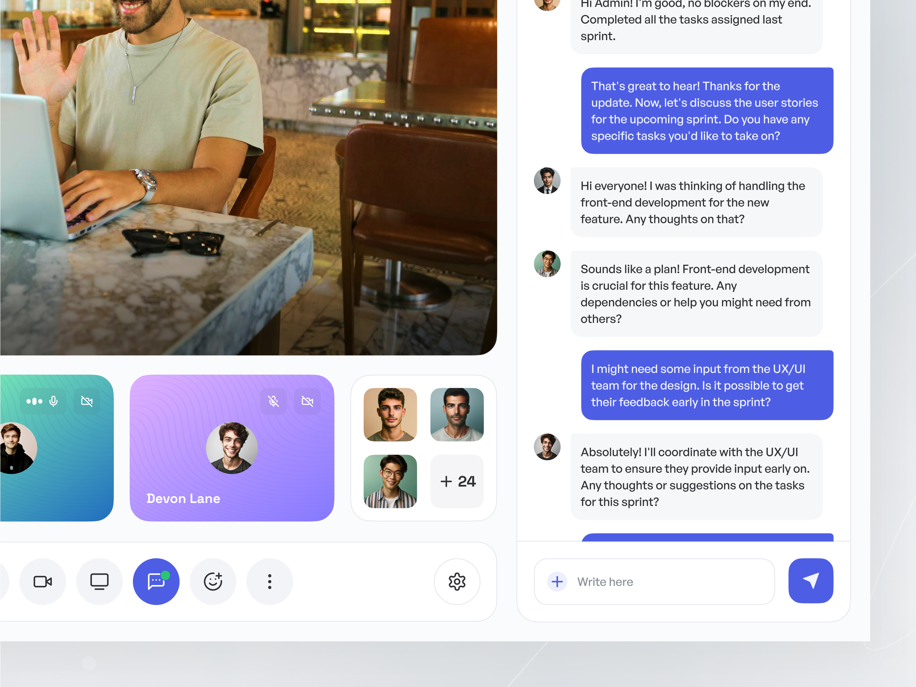 Video Conference Applications UI Design Concept by Nazmul Haque Shanto ...