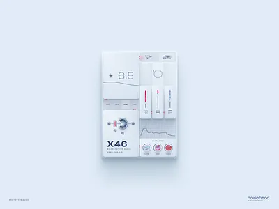 Futuristic Audio Plugin - Skeumorphic ai app artificial intelligence audio design guitar pedal interface music op1 plugin teenageengineering ui vst waveform