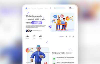 Mentors banner design figma hero new design ui uiux