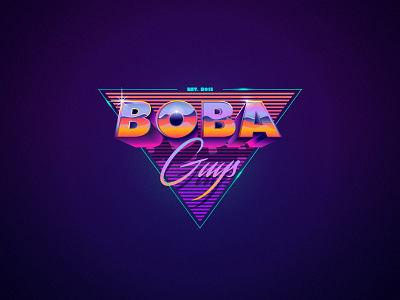 Boba branding design graphic design icon illustration line minimal retro simple ui