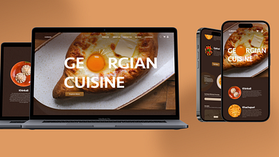 Responsive Landing Page Design For The Restaurant design figma mobile product design responsive ui uxui website