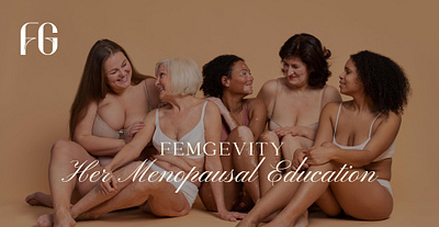 Feminine Longevity (FEMGEVITY) Banner by Eva Mac Designs 3d animation banner brandidentity branding business cards creative agency design inspiration design thinking digital art graphic design layout design logo logo design motion graphics typography ui websitedesign