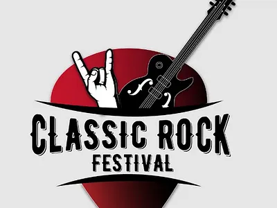 Classic Rock Festival Logo 3d branding code pulse technologies codepulsetechnologies graphic design logo motion graphics