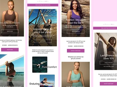 Horizon Athletes Email-Flow Automation Designs 3d animation graphic design ui