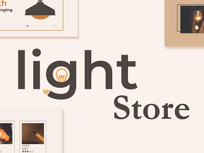 Light Store UX/UI website graphic design ui