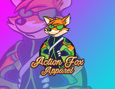 Action Fox Apparel Logo 3d branding c code pulse technologies codepulsetechnologies graphic design illustration logo motion graphics ui