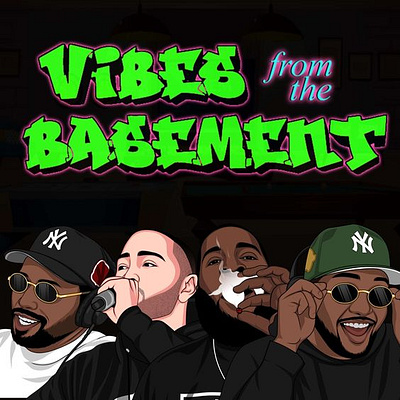 Vibes from the Basement Illustration 3d branding code pulse technologies codepulsetechnologies design graphic design illustration logo motion graphics ui