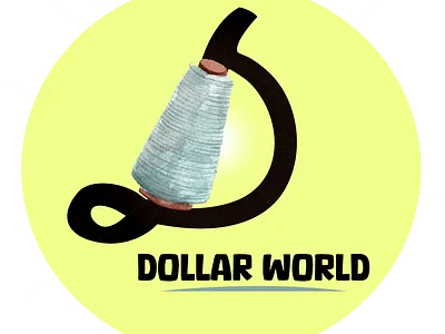 Dollar World Logo abobe ai adobe ps ai animation banner design banners branding design figma graphic design illustration logo logo ai logo design photoshop ui