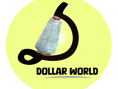 Dollar World Logo abobe ai adobe ps ai animation banner design banners branding design figma graphic design illustration logo logo ai logo design photoshop ui