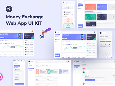 Money exchange App Dashboard currency pairs currency rates dashboard design exchange rates comparison exchange transactions exchange volume foreign exchange market market trends money dashboard money exchange