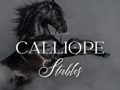 Calliope Stables Equestrian Facility Logo by Eva Mac Designs 3d animation banner brandidentity branding business cards creative agency design inspiration design thinking digital art graphic design graphics layout design logo logo design motion graphics typography ui websitedesign