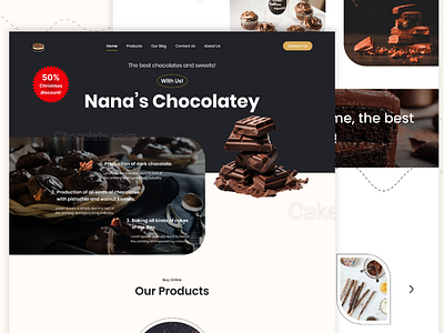 Nana's Chocolatey🍩 3d animation app branding design graphic design illustration logo motion graphics typography ui ux vector