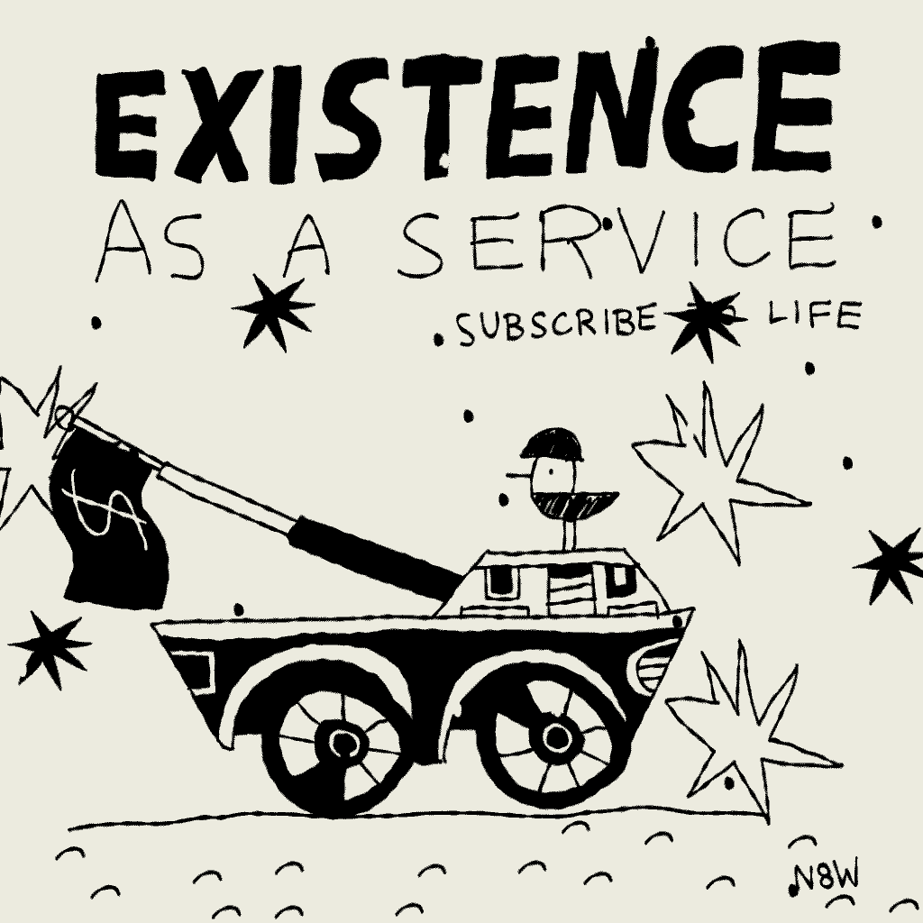 Existence as a Service animation bird folk illustration
