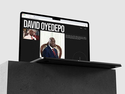 Bishop Oyedepo Web Exploration david oyedepo personal website personal website design portfolio website ui ui design uiux user experience user interface ux web design website design