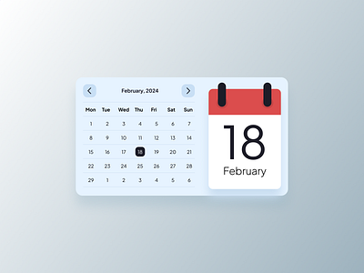 Callender UI Design! branding modern ui user interface design