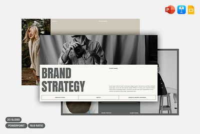 Matic Brand Strategy brand strategy concept earth tone minimalist pitchdeck powerpoint presentation