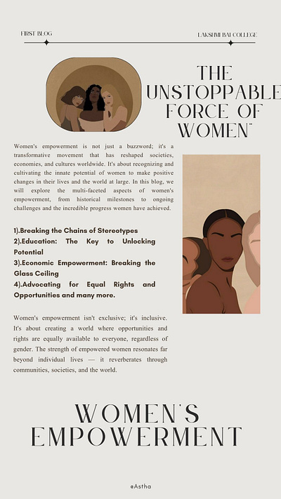 poster for women power illustration poster