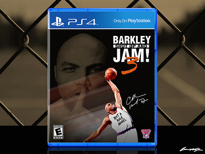 BARKLEY: Shut Up and Jam! 3 [cover concept] basketball charles barkley nba nba jam playstation product shot ps4 sega genesis snes