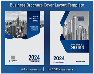 Business Brochure Cover Layout Template animation branding design graphic design illustration logo motion graphics ui ux vector