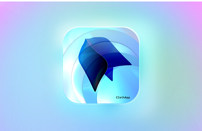 Icon abstract blue gradient graphic design icon icon design light shiny vector