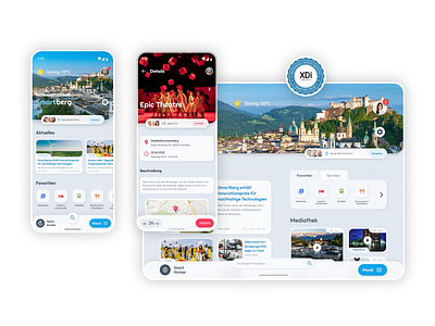 Smartberg - Smart City App app city design smart ui ux