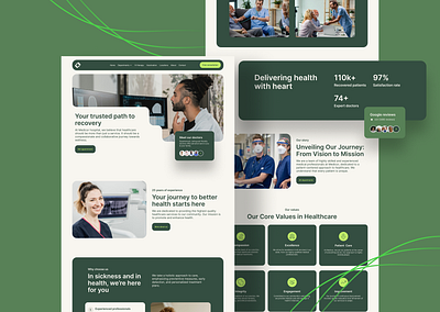 Healthcare | Medical Website graphic design healthcare landing page web design