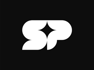 SP monogram logo abstract bold brand branding design icon identity letter logo mark minimal minimalist monogram simple sp sp logo sp monogram star symbol timeless