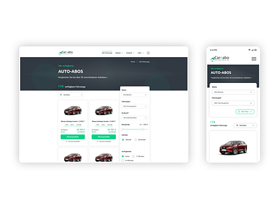 Carnabo app cars ui ux webdesign