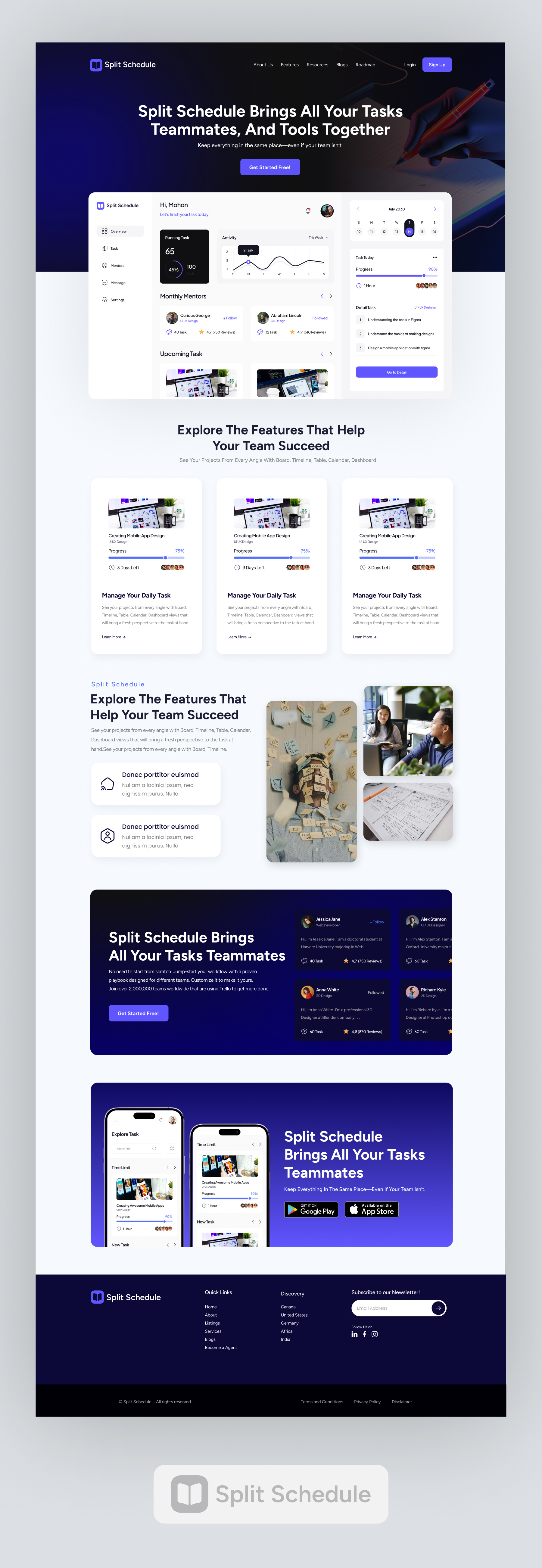 Example of Landing Page Design