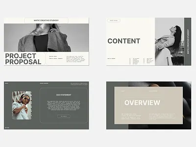 Matic Project Proposal branding company profile concept content pitch deck powerpoint project proposal slides