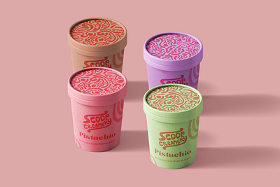 Scoop Creamery Project branddesign graphic design logodesign packagingdesign typography visualidentitydesign