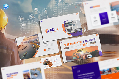 Download Shipping Logistics & Transport Presentation Template shipping