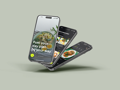 Meal Planner app branding design meal planner product design typography ui ux