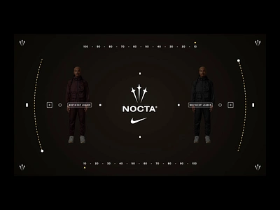 NOCTA — HUD loader aftereffects design headupdisplay hud interaction interface loader motiondesign nike nocta ui ux webdesign