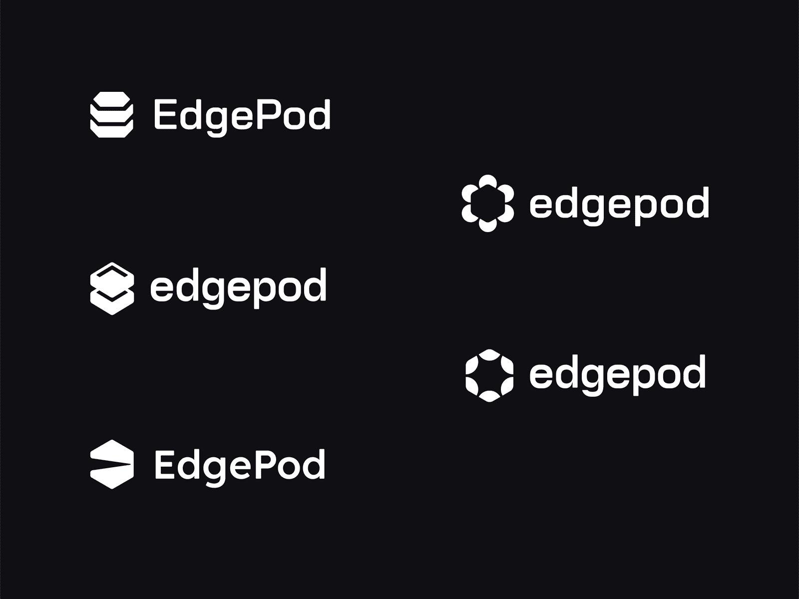 EdgePod All Logo Concepts asset brand brand identity branding cdn css edge edgepod global hosting html images internet logo network peas pod server staticasset storage