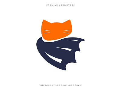 Cat Super Hero Logo 3d animation app art branding design graphic design illustration logo ui