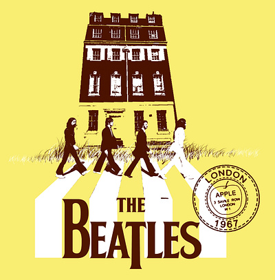 Beatles Walk 1967 2005 graphic design beatles 1967 beatles t shirt design