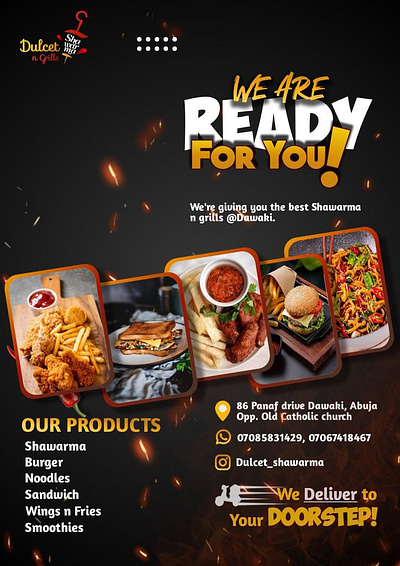 Fast Foods Poster fast food brochure fast food design flyer design food poster poster design