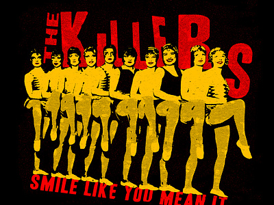 The Killers Smile 2006 grphic design the killers t shirt design