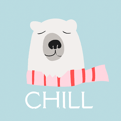 Chill illustration polar bear