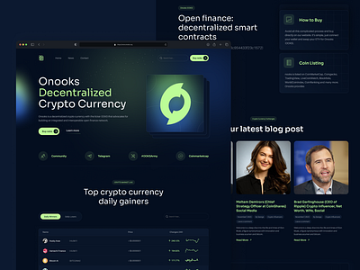 Decentralized Crypto Currency Landing Page blockchain chain coin crypto crypto agency crypto exchange cryptocurrency cryptocurrency landing page dashboard defi defi landing page dex ecosystem exchange landing page token trading web design web3 web3 landing page