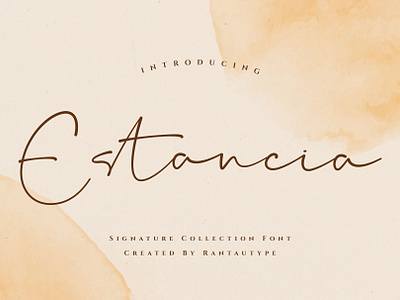 Estancia Elegant Signature Font luxury