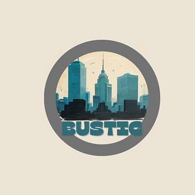 Bustic graphic design logo
