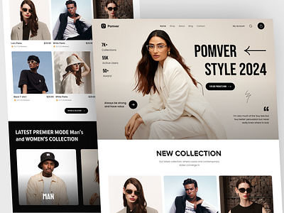 Fashion E-commerce Website branding ecommerce ecommerce website fashion homepage landing page online shop online store onlinemarketing saas shopify shopping ui uxdesign woocommerce