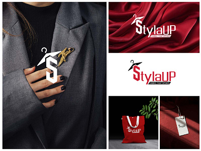 STYLAUP | ClOTHING BRAND LOGO branding cloth logo clothing logo company logo creative logo design graphic design hanger logo illustration logo logo design minimal logo modern logo monogram logo s letter logo su monogram logo ui vector wearing logo wordmark logo