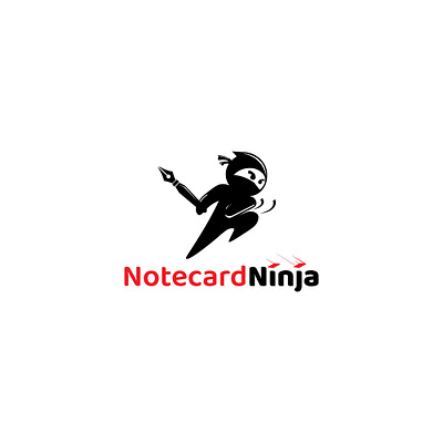 notecard ninja logo logo design ninja ninja logo notecard logo