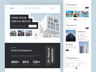 Real estate Landing Page Design architecture design figma design figma landing page design home home ui design interiordesign luxury luxury realestate luxuryhomes luxuryrealestate realestate realestate landing page realestate ui design realestateagent realeste ui realtor ui ui design uiux