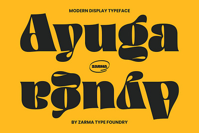 Ayuga - Modern Display Font ayuga modern display font bold bold font bold type bold typeface display display type groovy groovy font groovy retro font hipster hipster font quirky quirky letters retro retro font retro logo retro type vintage vintage font