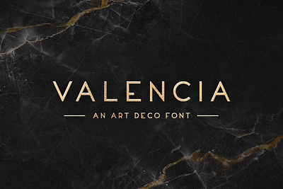 Valencia Typeface art deco branding chic clean display elegant fashion font futuristic sans serif sharp typeface upscale valencia valencia typeface